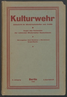 Kulturwehr : Zeitschrift für Minderheitenkultur und -Politik 1932, 2 Quartalsheft