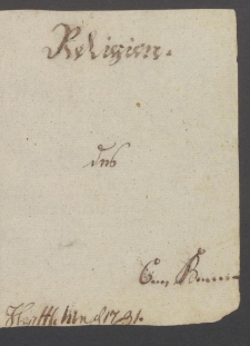 [Rękopis niemiecki]