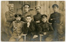 ficerowie carscy w obozie jenieckim Preussisch Holland (Pasłęk) [1]