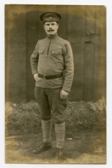 Podoficer piechoty carskiej w obozie jenieckim w Preussisch Holland