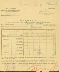 Wezwanie do uiszczenia miesięcznej wpłaty podatku przemysłowego od obrotu