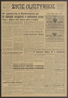 Życie Olsztyńskie : pismo ziemi warmińsko-mazurskiej, 1952, nr 37