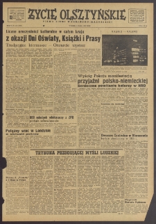 Życie Olsztyńskie : pismo ziemi warmińsko-mazurskiej, 1952, nr 108