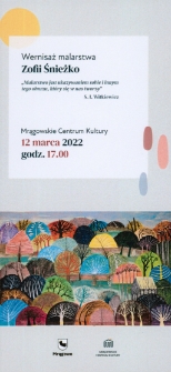 Wernisaż malarstwa Zofii Śnieżko