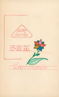 [Zaproszenie na Święto Szkoły]