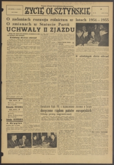 Życie Olsztyńskie : pismo ziemi warmińsko-mazurskiej, 1954, nr 66