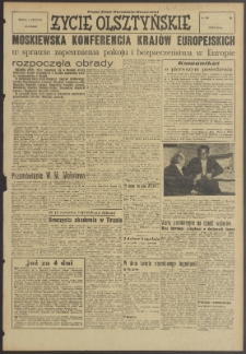 Życie Olsztyńskie : pismo ziemi warmińsko-mazurskiej, 1954, nr 286