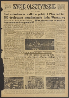 Życie Olsztyńskie : pismo ziemi warmińsko-mazurskiej, 1952, nr 106