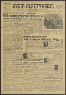 Życie Olsztyńskie : pismo ziemi warmińsko-mazurskiej, 1952, nr 118