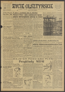 Życie Olsztyńskie : pismo ziemi warmińsko-mazurskiej, 1952, nr 123