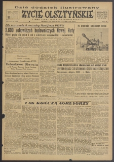 Życie Olsztyńskie : pismo ziemi warmińsko-mazurskiej, 1952, nr 102