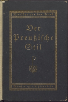 Der Preu&szlig;ische Stil