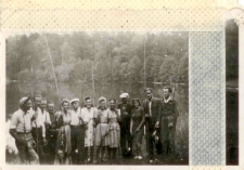 [Olsztyńscy drukarze nad jeziorem Łańsk]