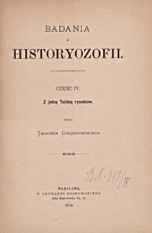 Badania z historyozofii. Cz. 4