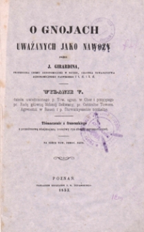 O gnojach uważanych jako nawozy