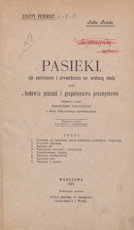Pasieki : ich zakładanie i prowadzenie na większą skalę czyli hodowla pszczół i gospodarstwo przemysłowe