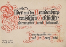 Bilder aus der Brandenburg-Preussischen Geschichte