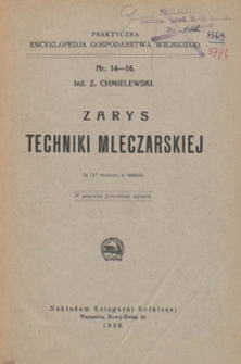 Zarys techniki mleczarskiej