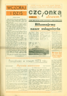 Czcionką i Słowem : jednodniówka samorządu robotniczego Olsztyńskich Zakładów Graficznych im. Seweryna Pieniężnego w Olsztynie, 1973, nr 7
