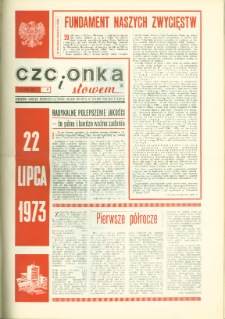 Czcionką i Słowem : jednodniówka samorządu robotniczego Olsztyńskich Zakładów Graficznych im. Seweryna Pieniężnego w Olsztynie, 1973
