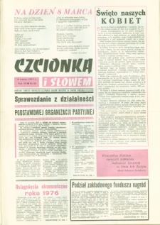 Czcionką i Słowem : kwartalnik samorządu robotniczego Olsztyńskich Zakładów Graficznych im. Seweryna Pieniężnego w Olsztynie, 1977 (R. 7), nr 24