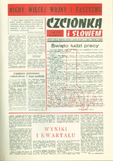 Czcionką i Słowem : kwartalnik samorządu robotniczego Olsztyńskich Zakładów Graficznych im. Seweryna Pieniężnego w Olsztynie, 1979 (R. 9), nr 33