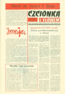 Czcionką i Słowem : kwartalnik samorządu robotniczego Olsztyńskich Zakładów Graficznych im. Seweryna Pieniężnego w Olsztynie, 1980 (R. 10), nr 39