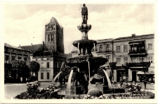 Riesenburg Markt mit Rolandbrunnen