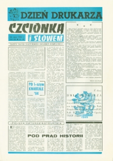Czcionką i Słowem : gazeta załogi Olsztyńskich Zakładów Graficznych, 1984 (R. 13), nr 48