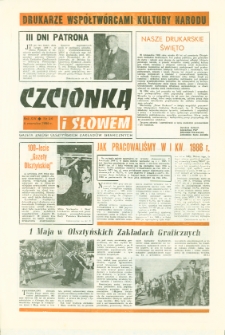 Czcionką i Słowem : gazeta załogi Olsztyńskich Zakładów Graficznych, 1986 (R. 15), nr 54