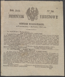 Dziennik Urzędowy Gubernii Warszawskiej, 1845 (R.1), nr 50