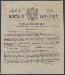Dziennik Urzędowy Gubernii Warszawskiej, 1845 (R.1), nr 52