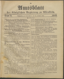 Amtsblatt der Königlichen Regierung zu Allenstein, 1913 Jg. 9, Stück 3 + Sonderbeilage