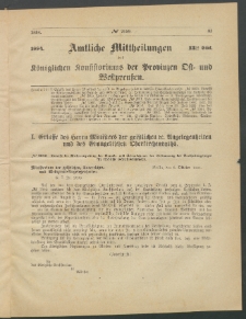 Amtliche Mittheilungen des Königlichen Konsistoriums der Provinzen Ost-und Westpreußen zu Königsberg i[n] Ostpr., 1884, Stück 13