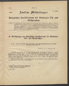 Amtliche Mittheilungen des Königlichen Konsistoriums der Provinzen Ost-und Westpreußen zu Königsberg i[n] Ostpr., 1885, Stück 2