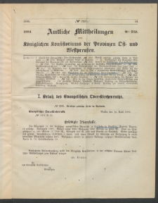 Amtliche Mittheilungen des Königlichen Konsistoriums der Provinzen Ost-und Westpreußen zu Königsberg i[n] Ostpr., 1885, Stück 8