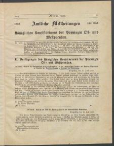 Amtliche Mittheilungen des Königlichen Konsistoriums der Provinzen Ost-und Westpreußen zu Königsberg i[n] Ostpr., 1885, Stück 10
