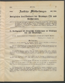 Amtliche Mittheilungen des Königlichen Konsistoriums der Provinzen Ost-und Westpreußen zu Königsberg i[n] Ostpr., 1885, Stück 15