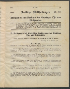 Amtliche Mittheilungen des Königlichen Konsistoriums der Provinzen Ost-und Westpreußen zu Königsberg i[n] Ostpr., 1885, Stück 15