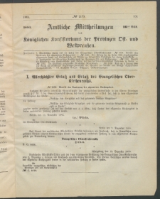 Amtliche Mittheilungen des Königlichen Konsistoriums der Provinzen Ost-und Westpreußen zu Königsberg i[n] Ostpr., 1885, Stück 16