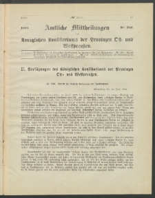 Amtliche Mittheilungen des Königlichen Konsistoriums der Provinzen Ost-und Westpreußen zu Königsberg i[n] Ostpr., 1886, Stück 9