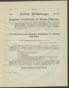 Amtliche Mittheilungen des Königlichen Konsistoriums der Provinz Ostpreußen., 1886, Stück 17