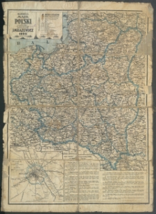 Najnowsza mapa Polski z podziałem na województwa