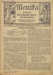 Monika : Zeitschrift für katholische Mütter und Hausfrauen, 1931 Jg. 63, Nr. 1