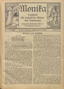 Monika : Zeitschrift für katholische Mütter und Hausfrauen, 1931 Jg. 63, Nr. 3