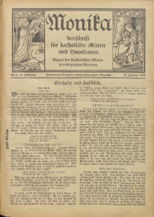 Monika : Zeitschrift für katholische Mütter und Hausfrauen, 1931 Jg. 63, Nr. 4