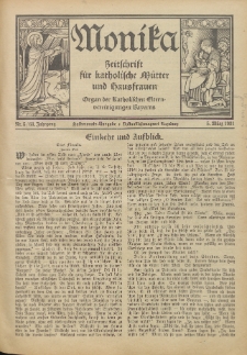 Monika : Zeitschrift für katholische Mütter und Hausfrauen, 1931 Jg. 63, Nr. 5