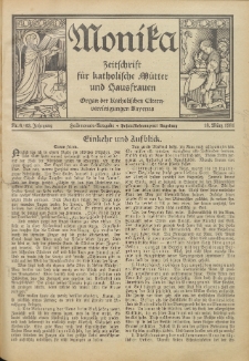 Monika : Zeitschrift für katholische Mütter und Hausfrauen, 1931 Jg. 63, Nr. 6