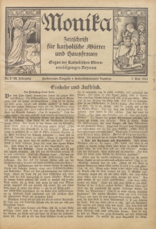 Monika : Zeitschrift für katholische Mütter und Hausfrauen, 1931 Jg. 63, Nr. 9