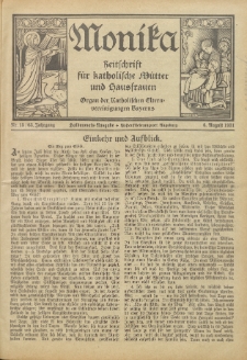 Monika : Zeitschrift für katholische Mütter und Hausfrauen, 1931 Jg. 63, Nr. 15